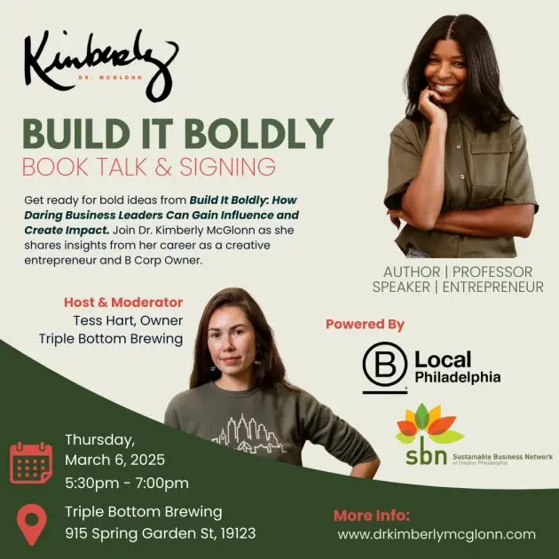 Build It Boldly - Harry Hayman Supports Dr. Kimberly McGlonn's Book Launch at Triple Bottom Brewing