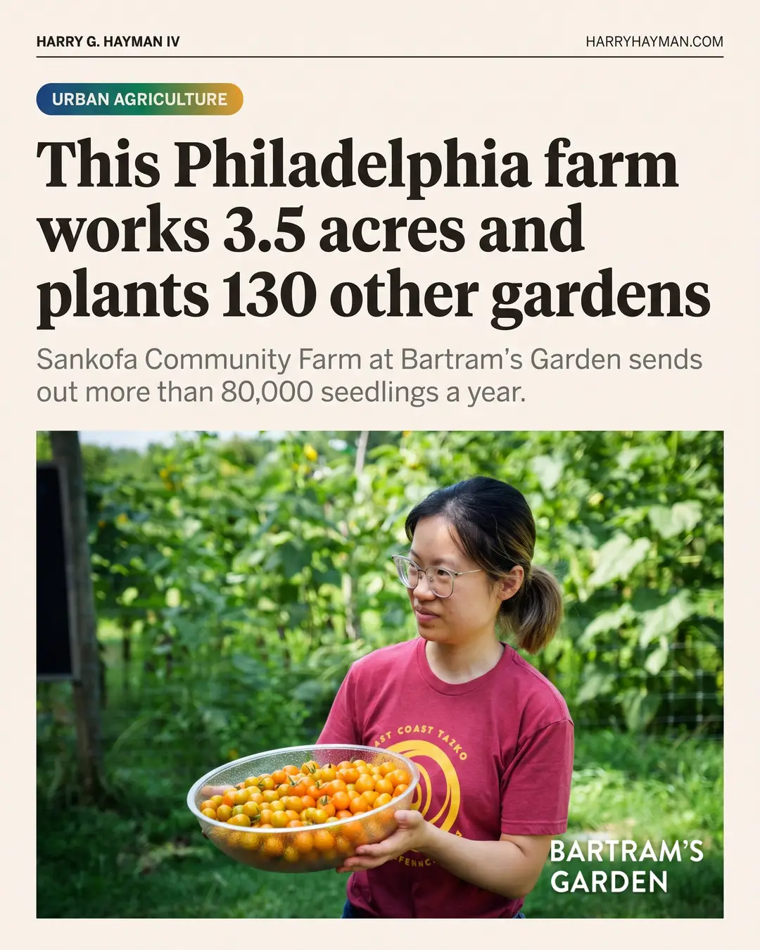 The Philadelphia farm that plants other farms