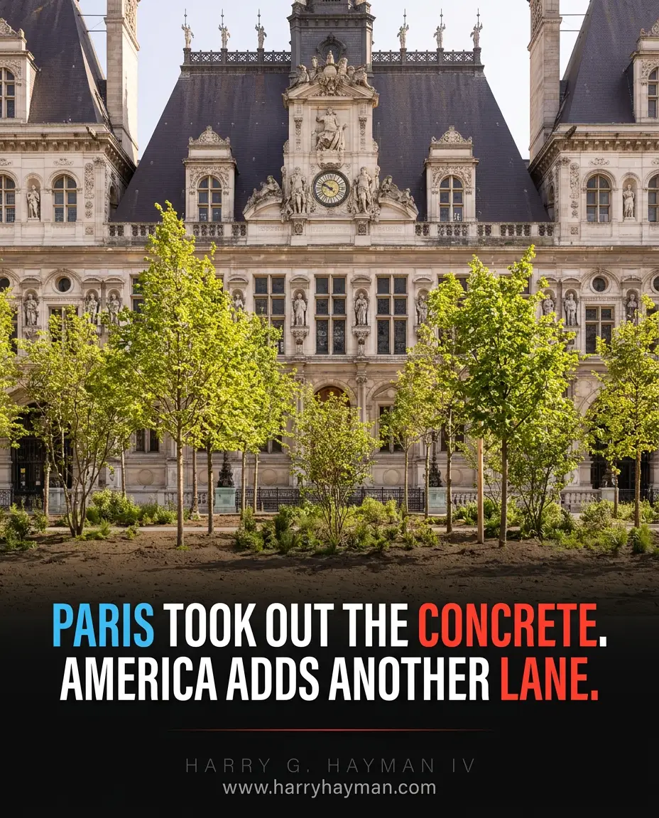 Paris Turned Its City Hall Plaza Into a Forest. Philadelphia Has Room to Ask the Same Question.