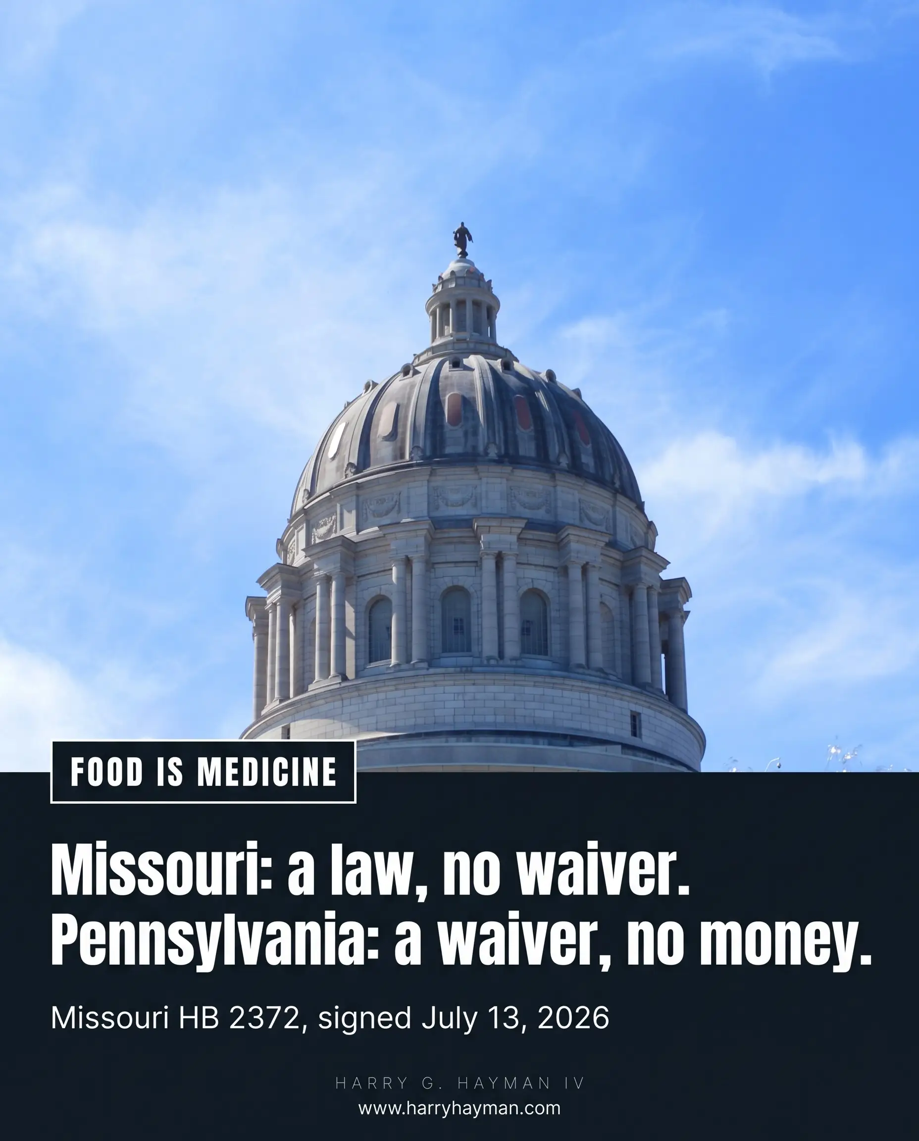 Missouri Has the Law, Pennsylvania Has the Waiver, Nobody Has Paid