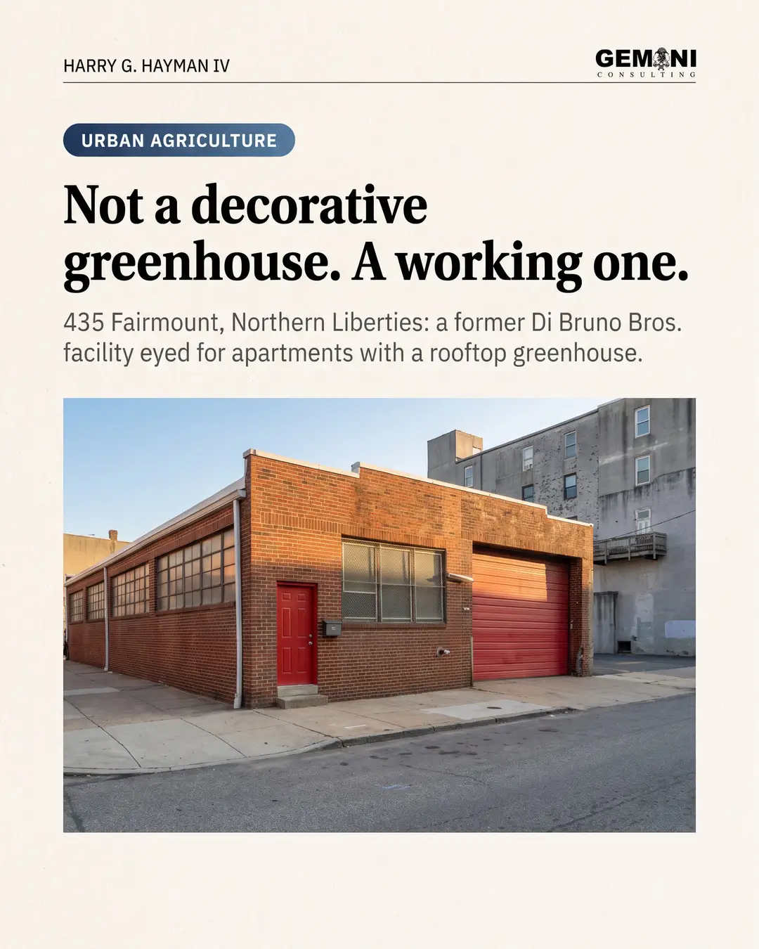 A Working Rooftop Greenhouse for 435 Fairmount in Northern Liberties