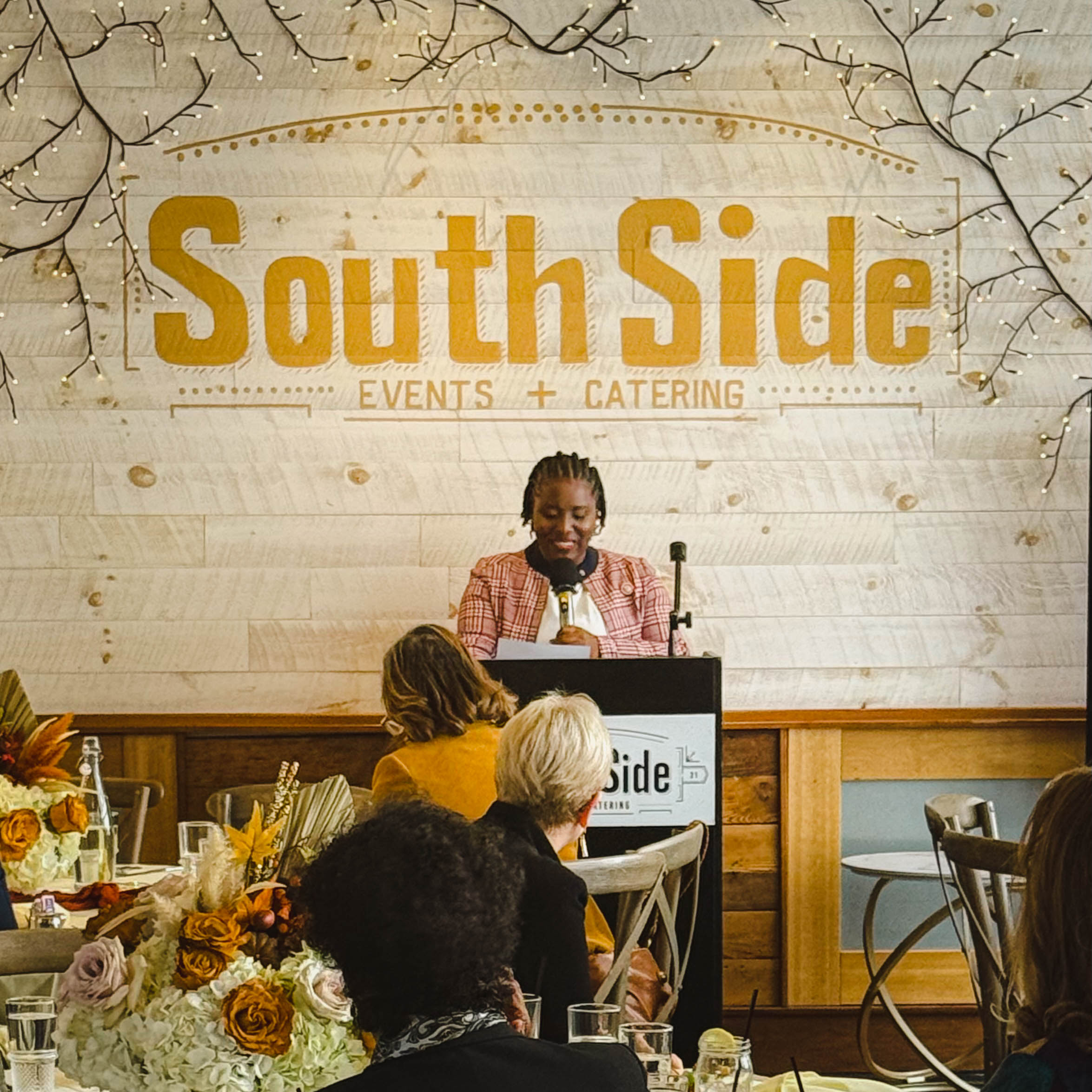 Speaker Joanna McClinton Delivers a Powerful Vision for Community Strength at SouthSide Events and Catering