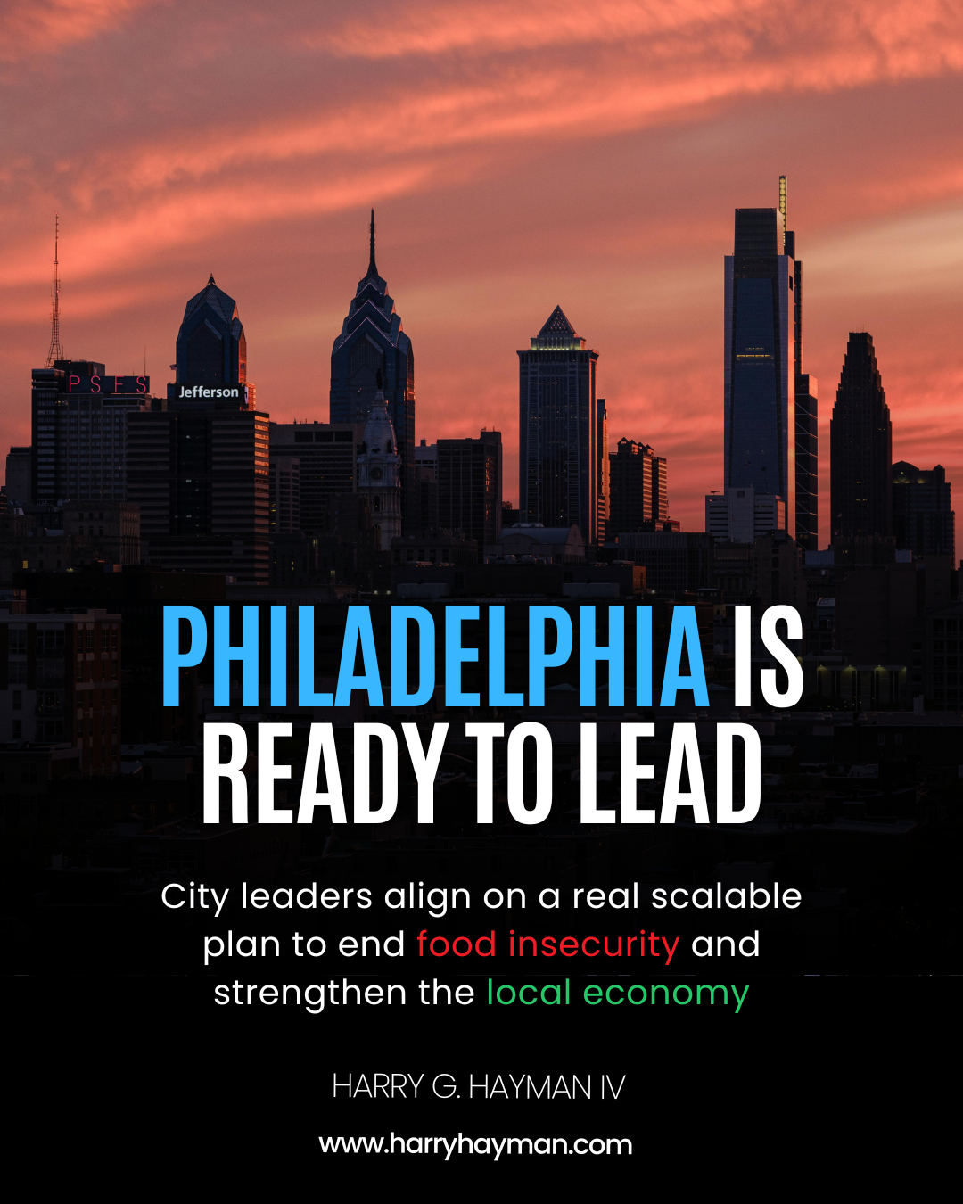 Harry Hayman Announces Breakthrough Collaboration with Philadelphia Officials: An Evergreen Solution to Food Insecurity That Could Transform the City